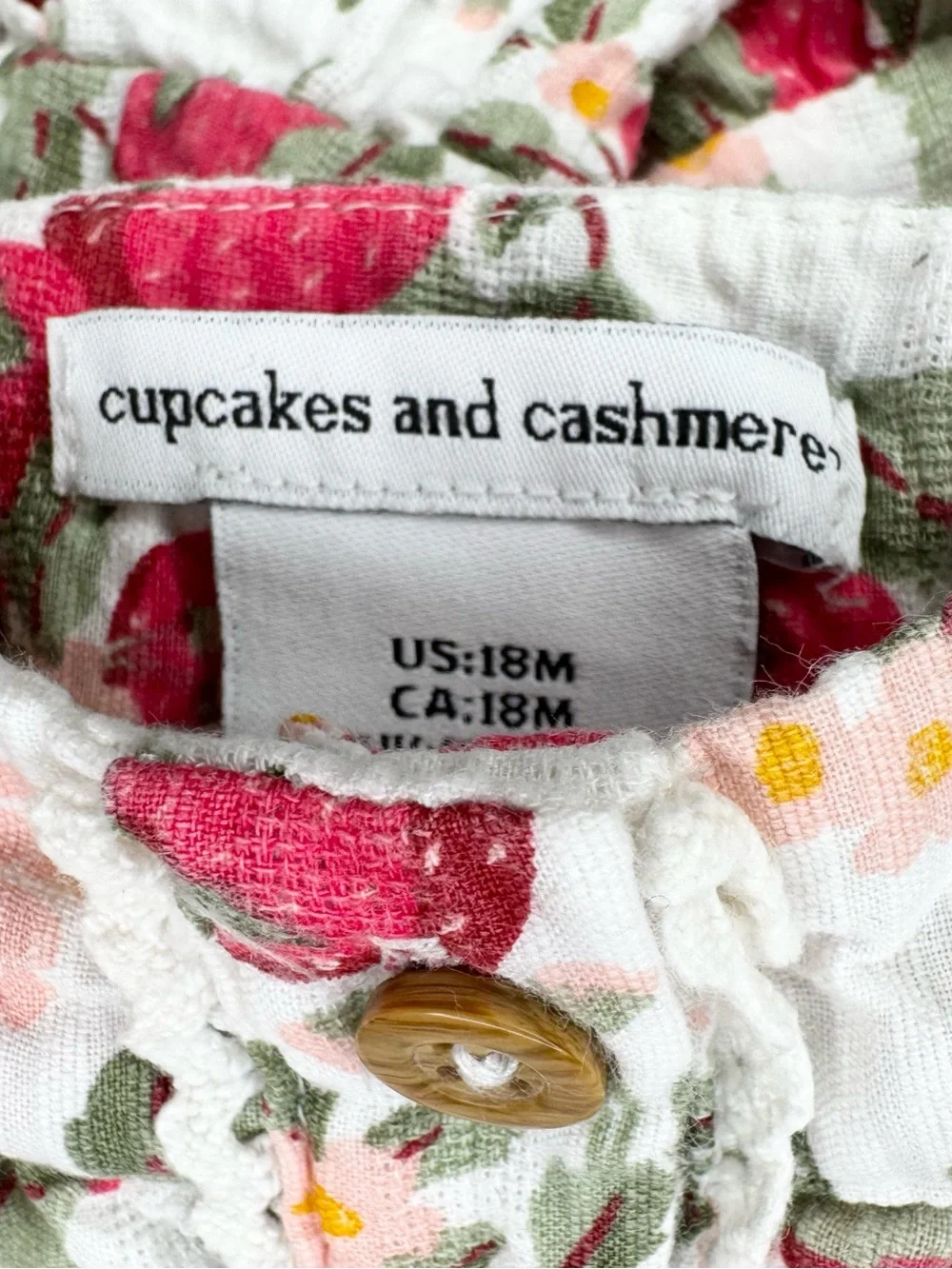 Cupcakes and Cashmere 100% Cotton Strawberry Set